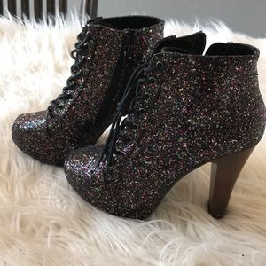 Charlotte russe Booties glitter
